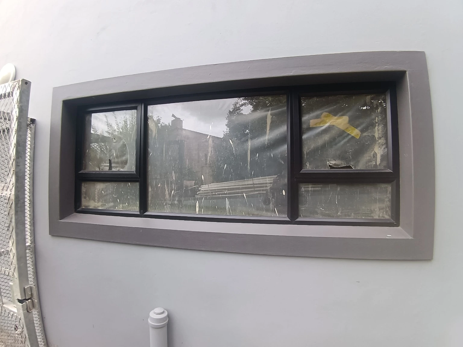 Black aluminium horizontal window